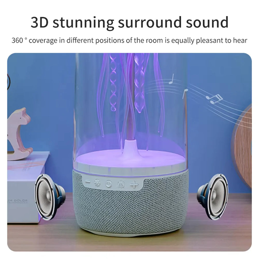 TANALAZ™ K19 Jellyfish Ambient Speaker | 3D Surround Sound & Adjustable RGB Light