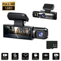 1080P Dual Lens Dash Camera Front and Inside,3.16 Inch Dash Cam with 32GB Memory Card,G Sensor,Hd Night Vision,Loop Recording,Wide Angle Car Dvr,Fall Gift, Birthday Gifts#Springtok Fathersdaygift