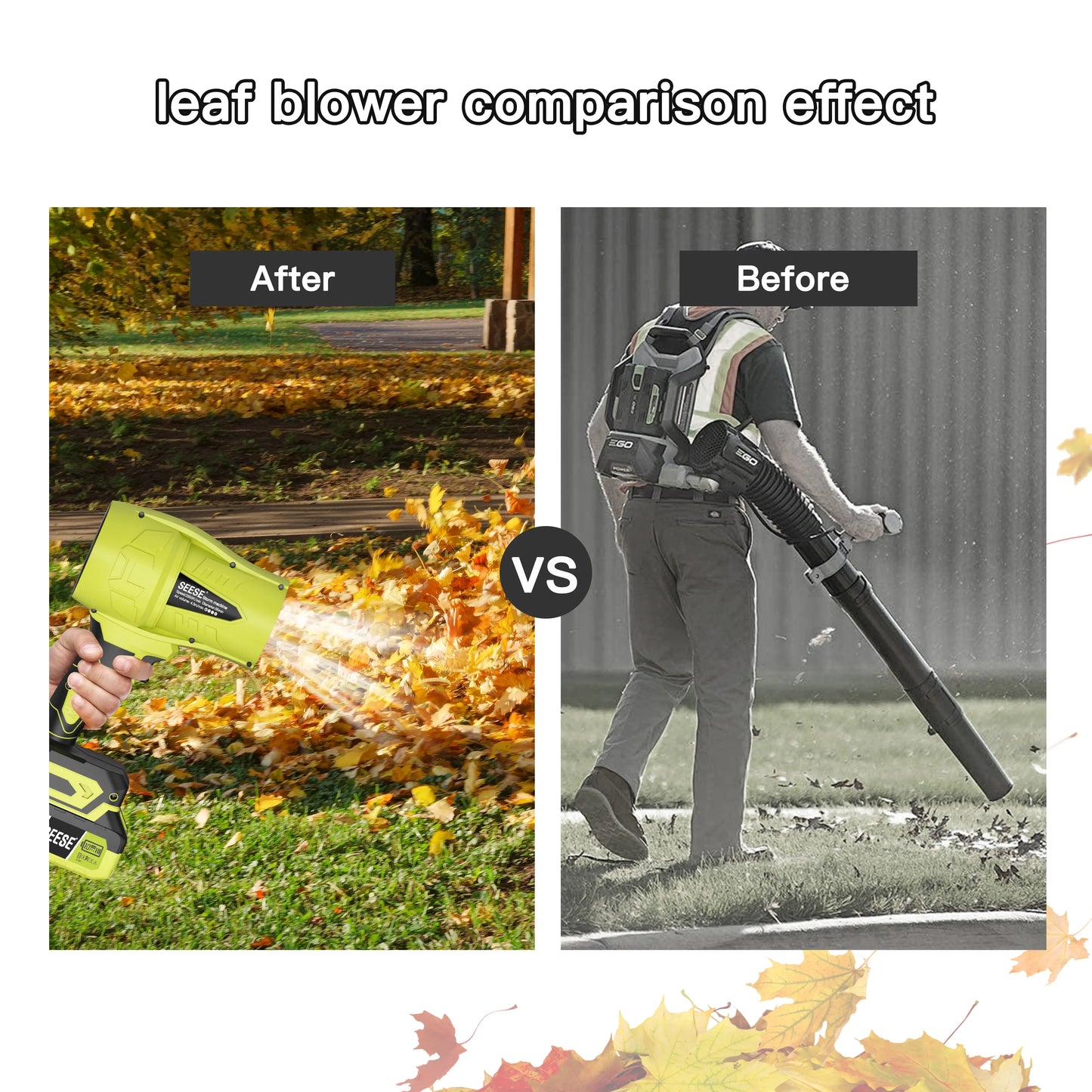 SEESE Turbo Jet Blower,Leaf Blower, Violent Turbo Fan, Pure Copper Motor,Car Drying after Wash, Handheld Snow Blower,Cordless Turbo Power Air Duster,Home Improve,Garden Mainte Holiday Gifts