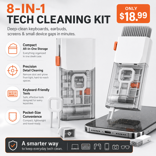 8-in-1 Tech Cleaning Kit