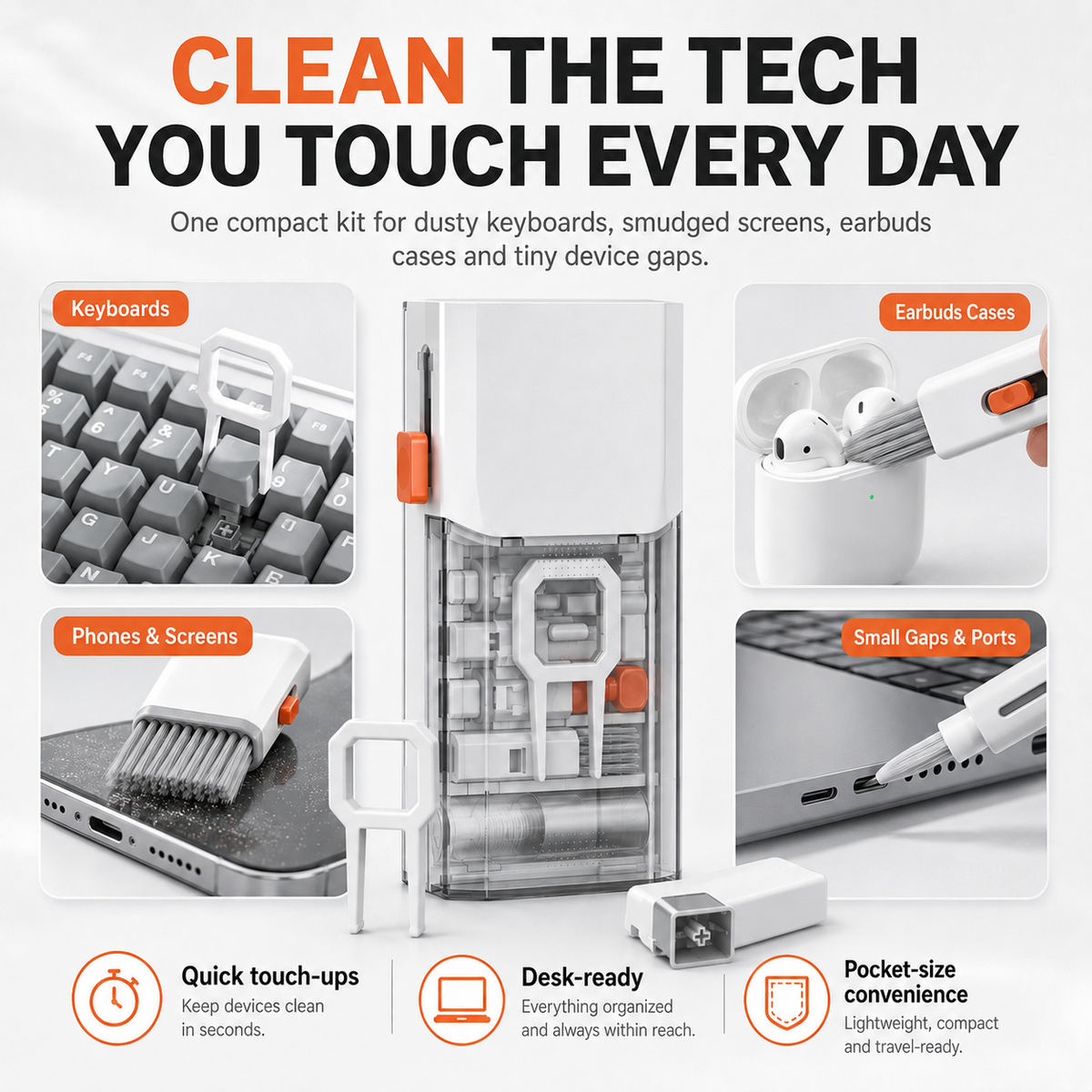 8-in-1 Tech Cleaning Kit