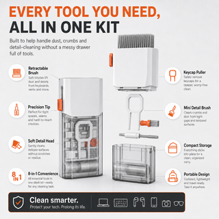 8-in-1 Tech Cleaning Kit