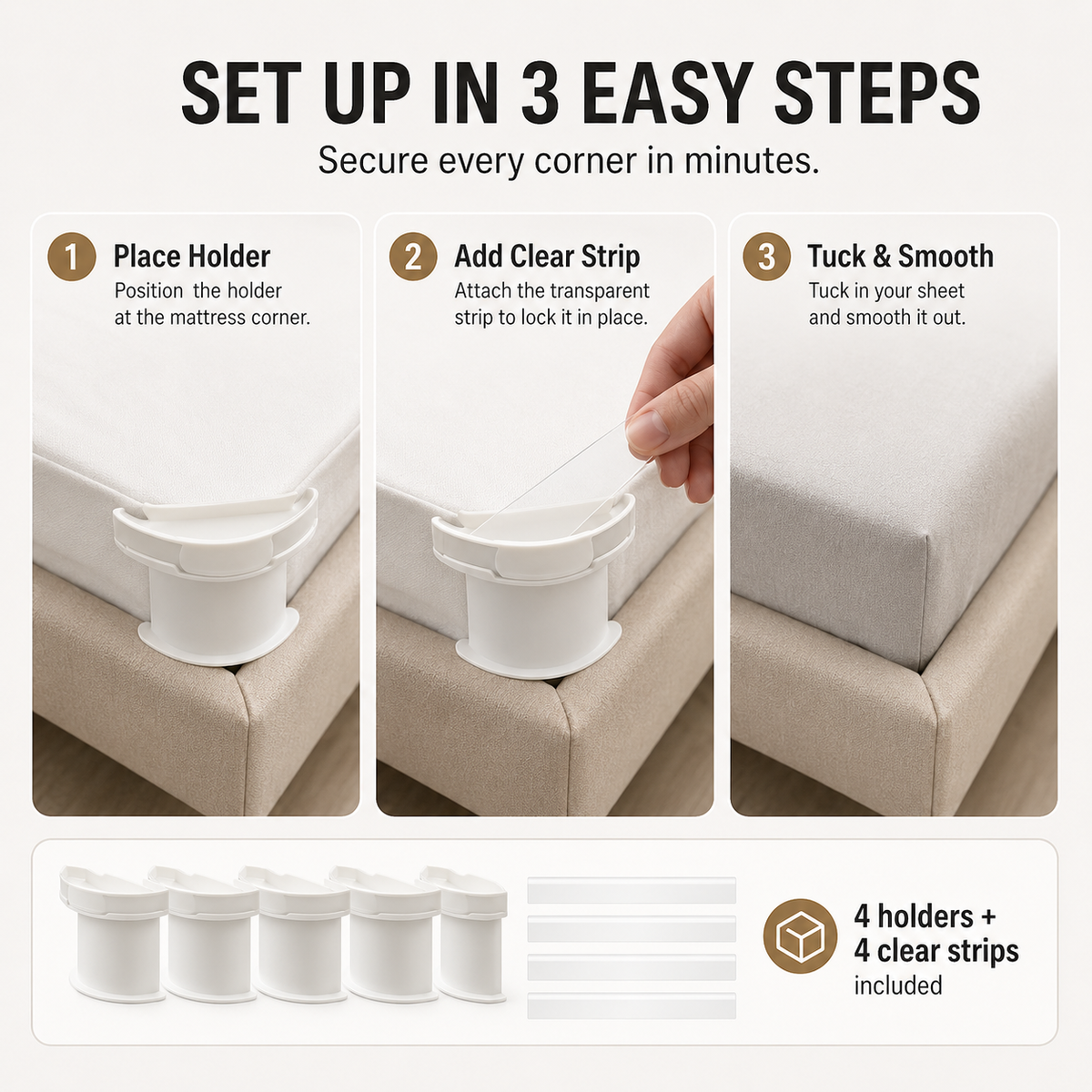 4-Piece Sheet Holder Set