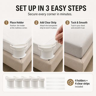 4-Piece Sheet Holder Set