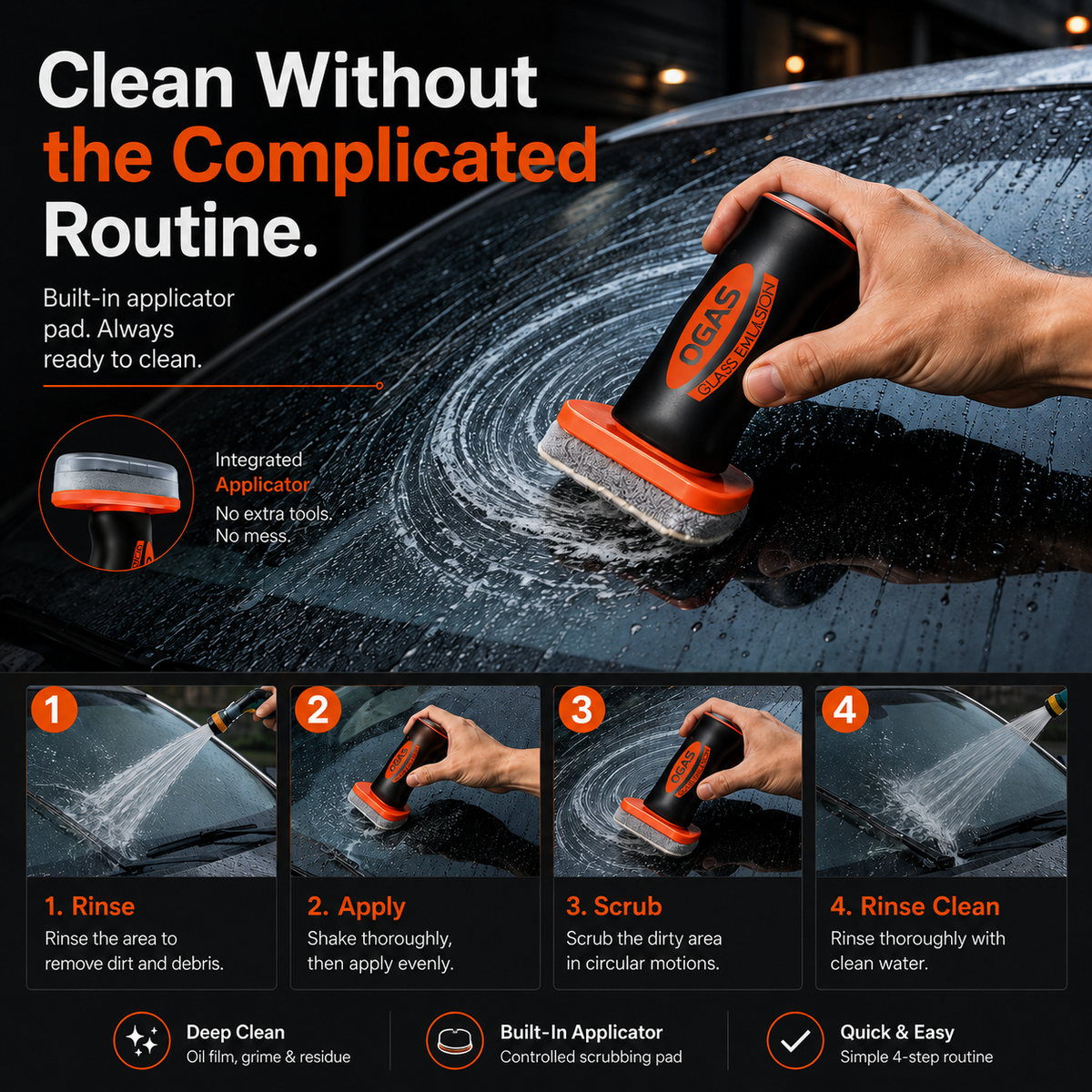 Windshield Deep Clean Applicator